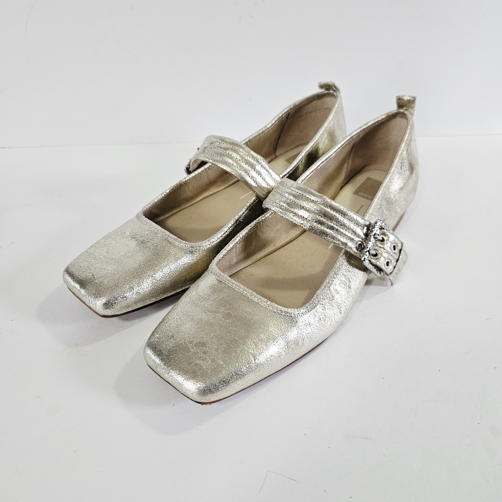 NWOB Anthropologie Dolce Vita Arora Buckled Mary Jane Square Toe Ballet Flats 12 - Picture 6 of 14